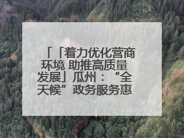 「着力优化营商环境 助推高质量发展」瓜州：“全天候”政务服务惠企便民