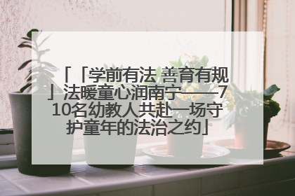 「学前有法 善育有规」法暖童心润南宁——710名幼教人共赴一场守护童年的法治之约
