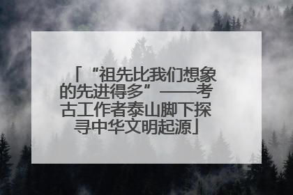 “祖先比我们想象的先进得多”——考古工作者泰山脚下探寻中华文明起源