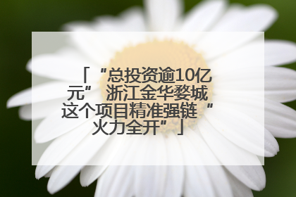 “总投资逾10亿元” 浙江金华婺城这个项目精准强链“火力全开”