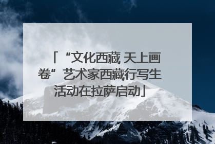 “文化西藏 天上画卷”艺术家西藏行写生活动在拉萨启动