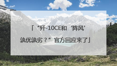 “歼-10CE和‘阵风’孰优孰劣？”官方回应来了