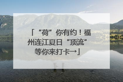 “荷”你有约！福州连江夏日“顶流”等你来打卡→