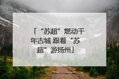 “苏超”燃动千年古城 跟着“苏超”游扬州