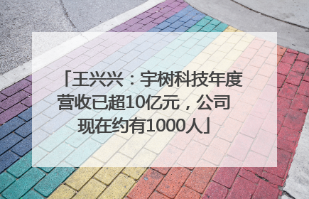 王兴兴：宇树科技年度营收已超10亿元，公司现在约有1000人