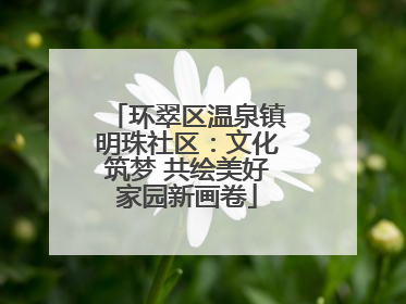 环翠区温泉镇明珠社区：文化筑梦 共绘美好家园新画卷