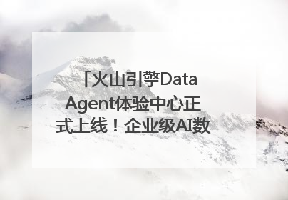 火山引擎Data Agent体验中心正式上线！企业级AI数据专家触手可及