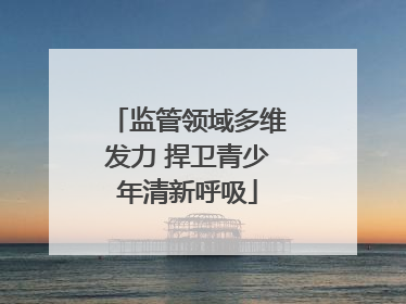 监管领域多维发力 捍卫青少年清新呼吸