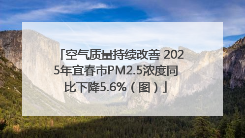 空气质量持续改善 2025年宜春市PM2.5浓度同比下降5.6%（图）