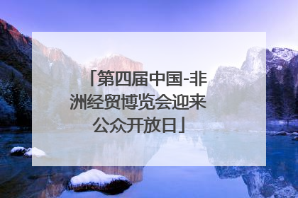 第四届中国-非洲经贸博览会迎来公众开放日
