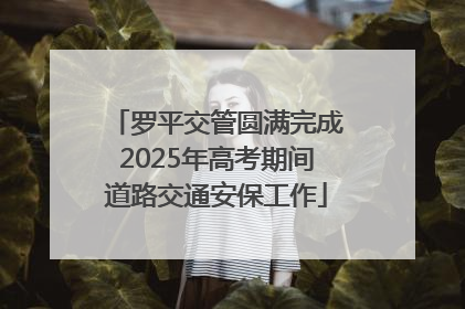 罗平交管圆满完成2025年高考期间道路交通安保工作