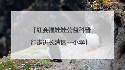 红会福娃娃公益科普行走进长清区一小学