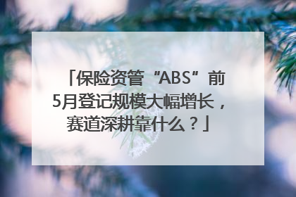 保险资管“ABS”前5月登记规模大幅增长，赛道深耕靠什么？