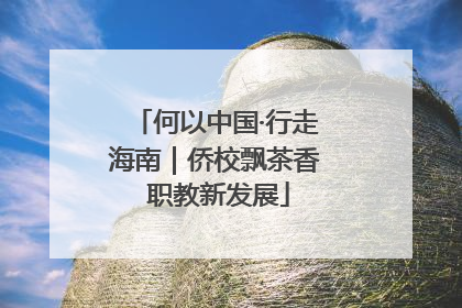 何以中国·行走海南｜侨校飘茶香 职教新发展