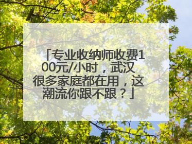 专业收纳师收费100元/小时，武汉很多家庭都在用，这潮流你跟不跟？