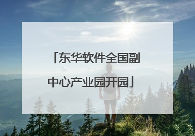 东华软件全国副中心产业园开园