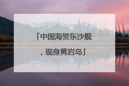 中国海警东沙舰，现身黄岩岛