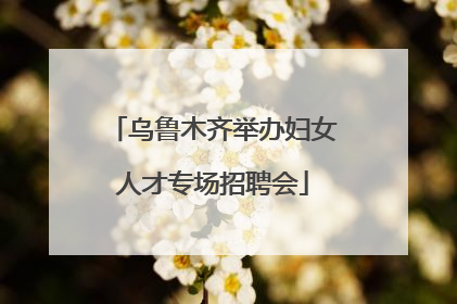 乌鲁木齐举办妇女人才专场招聘会