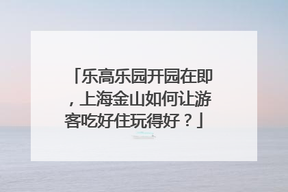 乐高乐园开园在即，上海金山如何让游客吃好住玩得好？