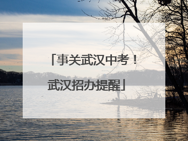 事关武汉中考！武汉招办提醒