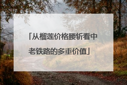 从榴莲价格腰斩看中老铁路的多重价值