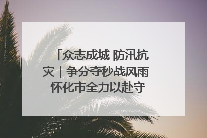 众志成城 防汛抗灾｜争分夺秒战风雨 怀化市全力以赴守护人民群众安全