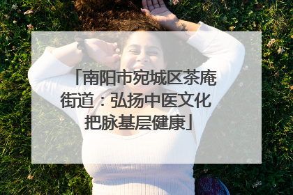 南阳市宛城区茶庵街道：弘扬中医文化 把脉基层健康