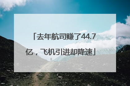 去年航司赚了44.7亿，飞机引进却降速