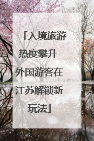 入境旅游热度攀升 外国游客在江苏解锁新玩法