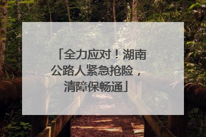 全力应对！湖南公路人紧急抢险，清障保畅通