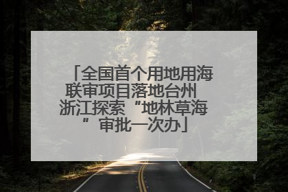 全国首个用地用海联审项目落地台州 浙江探索“地林草海”审批一次办