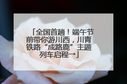全国首趟！端午节前带你游川西，川青铁路“成路鹿”主题列车启程→