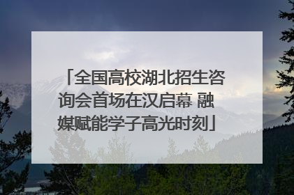 全国高校湖北招生咨询会首场在汉启幕 融媒赋能学子高光时刻
