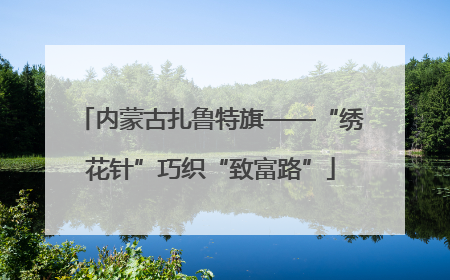 内蒙古扎鲁特旗——“绣花针”巧织“致富路”