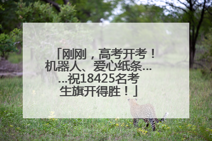 刚刚，高考开考！机器人、爱心纸条……祝18425名考生旗开得胜！