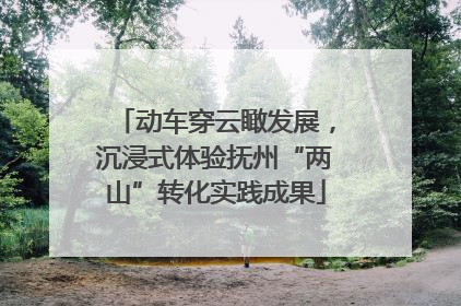 动车穿云瞰发展，沉浸式体验抚州“两山”转化实践成果