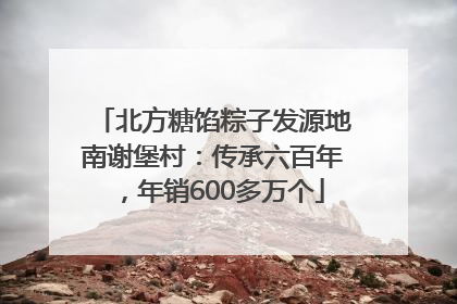北方糖馅粽子发源地南谢堡村：传承六百年，年销600多万个