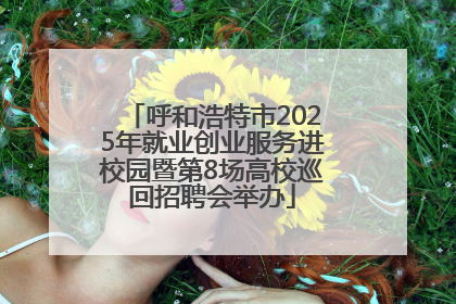 呼和浩特市2025年就业创业服务进校园暨第8场高校巡回招聘会举办