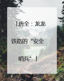 唐全：龙龙铁路的“安全哨兵”