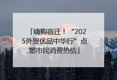 嗨购宿迁！“2025外贸优品中华行”点燃市民消费热情