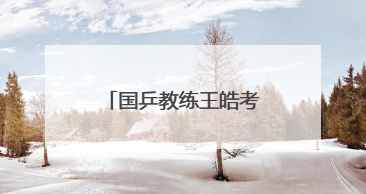 国乒教练王皓考编，已通过笔试