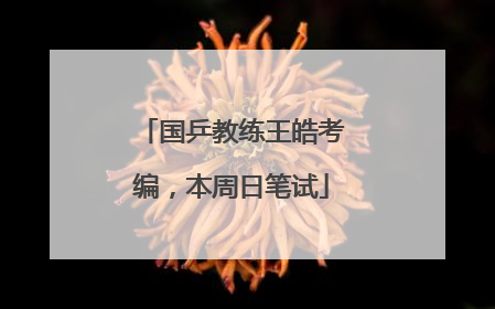 国乒教练王皓考编，本周日笔试