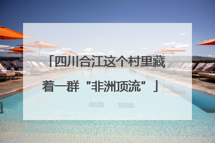 四川合江这个村里藏着一群“非洲顶流”