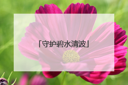 守护碧水清波