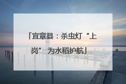 宜章县：杀虫灯“上岗” 为水稻护航