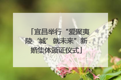 宜昌举行“爱聚夷陵‘城’就未来”新婚集体颁证仪式