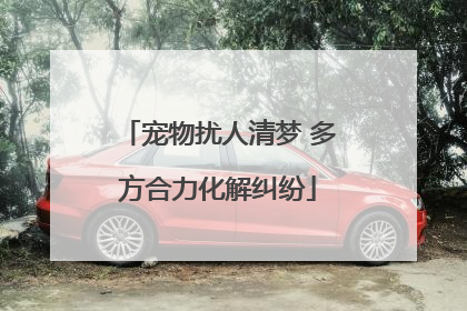 宠物扰人清梦 多方合力化解纠纷