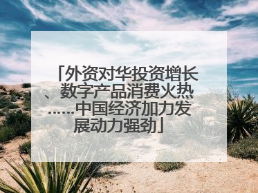 外资对华投资增长、数字产品消费火热……中国经济加力发展动力强劲