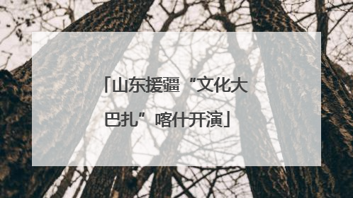 山东援疆“文化大巴扎”喀什开演