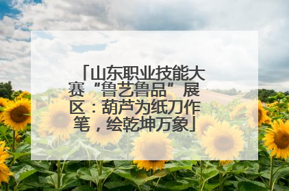 山东职业技能大赛“鲁艺鲁品”展区：葫芦为纸刀作笔，绘乾坤万象